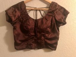 Blouse or Choli Chocolate Brown